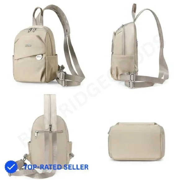 Mini Nylon Backpack Lightweight Water Resistant Dual Use  display picture 2